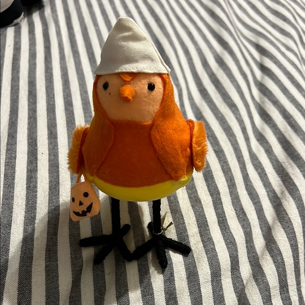 Orange and Yellow Halloween Bird Plush